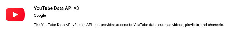 youtube api